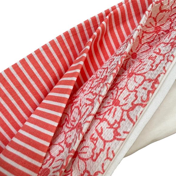 TAHARI HOME Spring Floral Embroidered Kitchen Towel Set of 3 Poppy Garden NEW - Picture 2 of 8